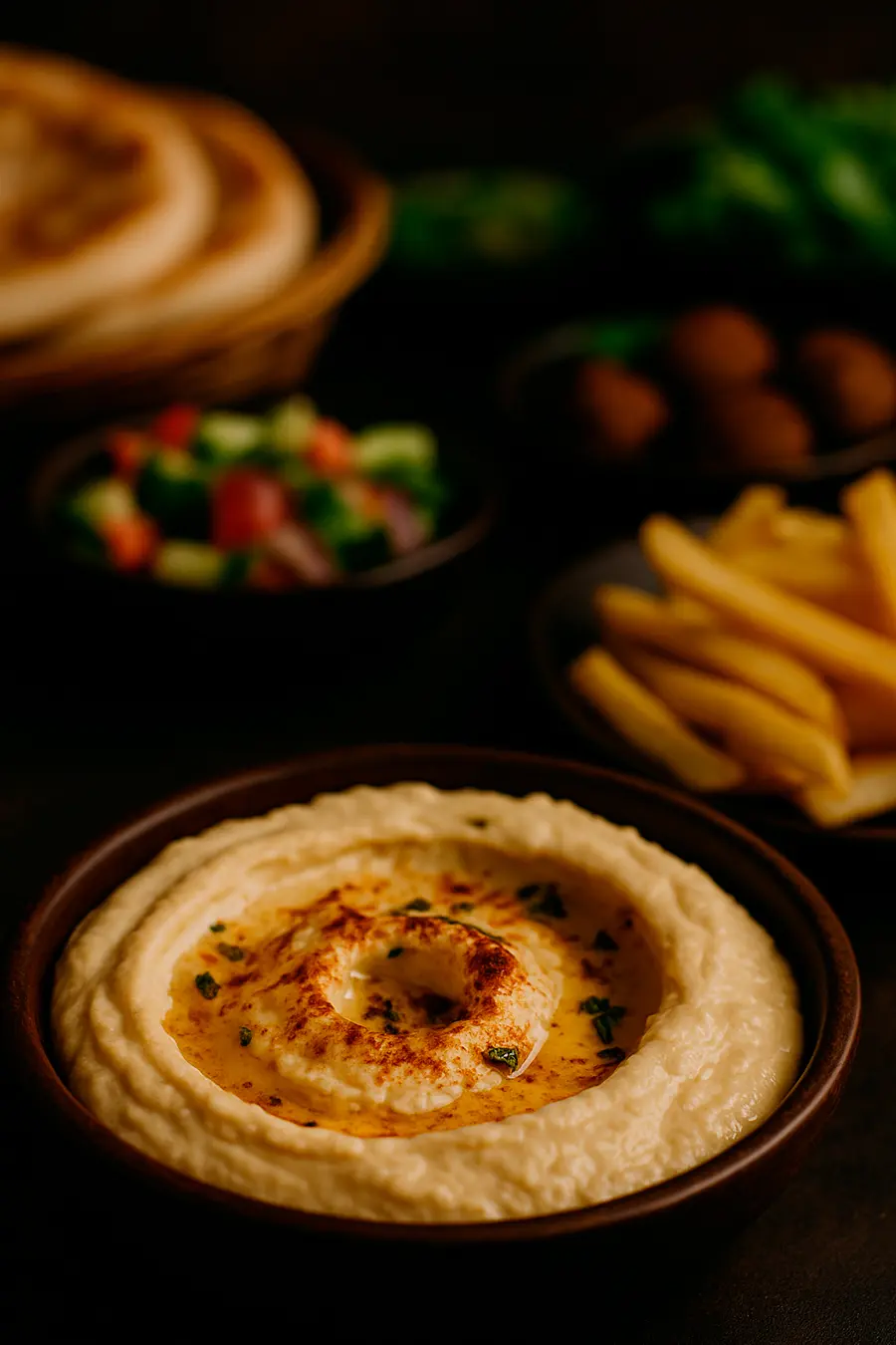 Side Orders (Yan Yemekler) Complement your meal with our flavorful sides from golden fries to creamy hummus and fresh salads, perfectly crafted to enhance every dish.