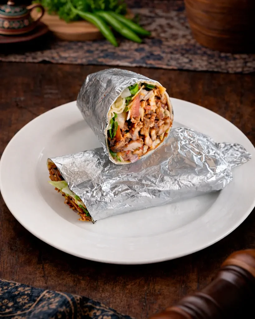 Deliciously wrapped or stacked creations filled with fresh vegetables, tender meats, and flavorful sauces perfect for a quick Mediterranean bite.